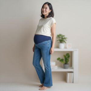 Indigo Blue Maternity Jeans Large (12-14)